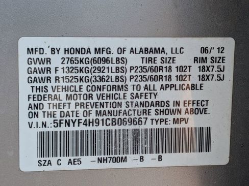 Used 2012 Honda Pilot Touring image 35