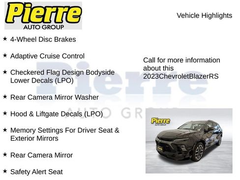 Used 2023 Chevrolet Blazer RS w/ Driver Confidence II Package AWD/4WD image 23