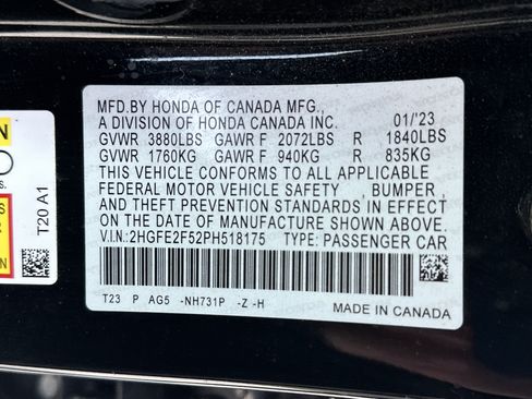 Used 2023 Honda Civic Sport image 35