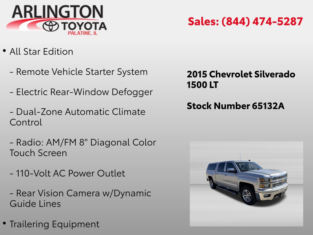 Used 2015 Chevrolet Silverado 1500 LT w/ All Star Edition AWD/4WD image 2