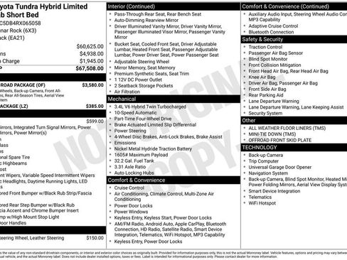Used 2024 Toyota Tundra Limited w/ TRD Off-Road Package AWD/4WD image 42
