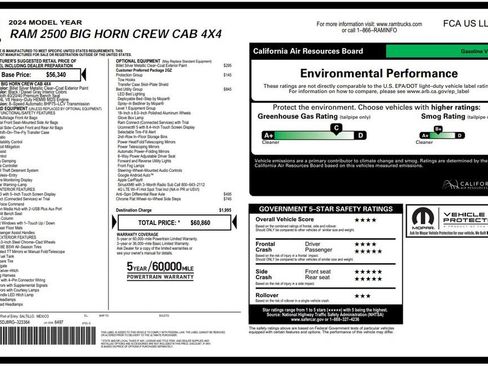 Used 2024 RAM 2500 Big Horn w/ Bed Utility Group AWD/4WD image 3