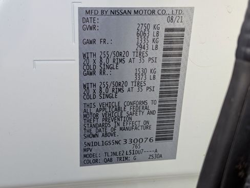 Used 2022 INFINITI QX60 Sensory w/ Cargo Package image 44