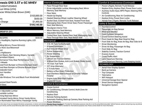 New 2026 Genesis G90 3.5T image 4