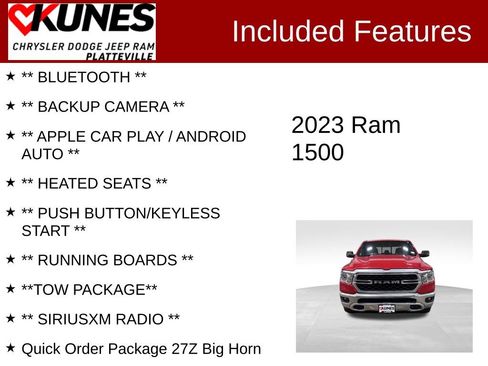 Used 2023 RAM 1500 Big Horn w/ Trailer Tow Group image 2