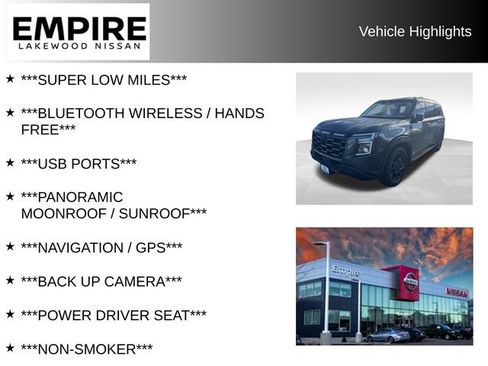 Used 2025 Nissan Armada PRO-4X w/ Pro-4X Premium Package AWD/4WD image 2