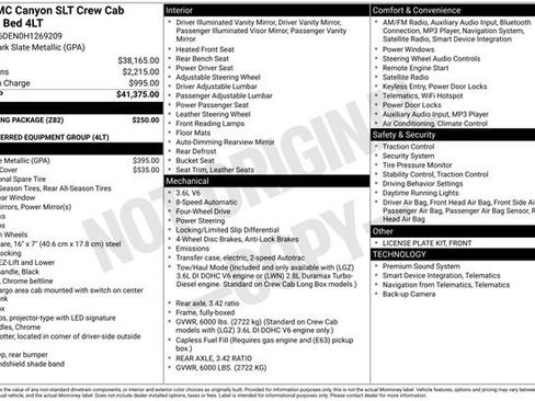 Used 2017 GMC Canyon SLT w/ Trailering Package image 5