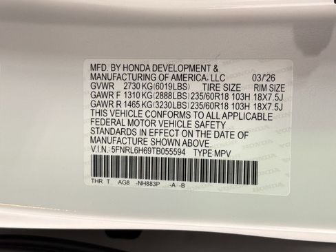 New 2026 Honda Odyssey EX-L image 21