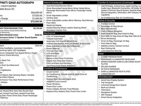 New 2026 INFINITI QX60 Autograph w/ Autograph Tech Package image 10