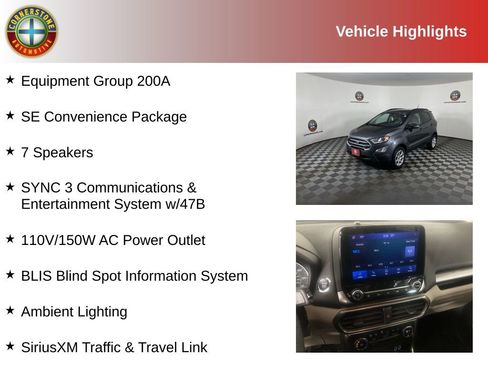 Used 2022 Ford EcoSport SE w/ SE Convenience Package image 2