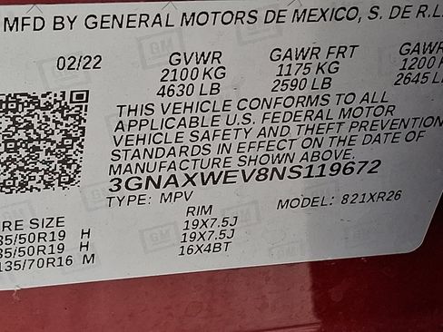 Certified 2022 Chevrolet Equinox RS w/ RS Leather Package image 28