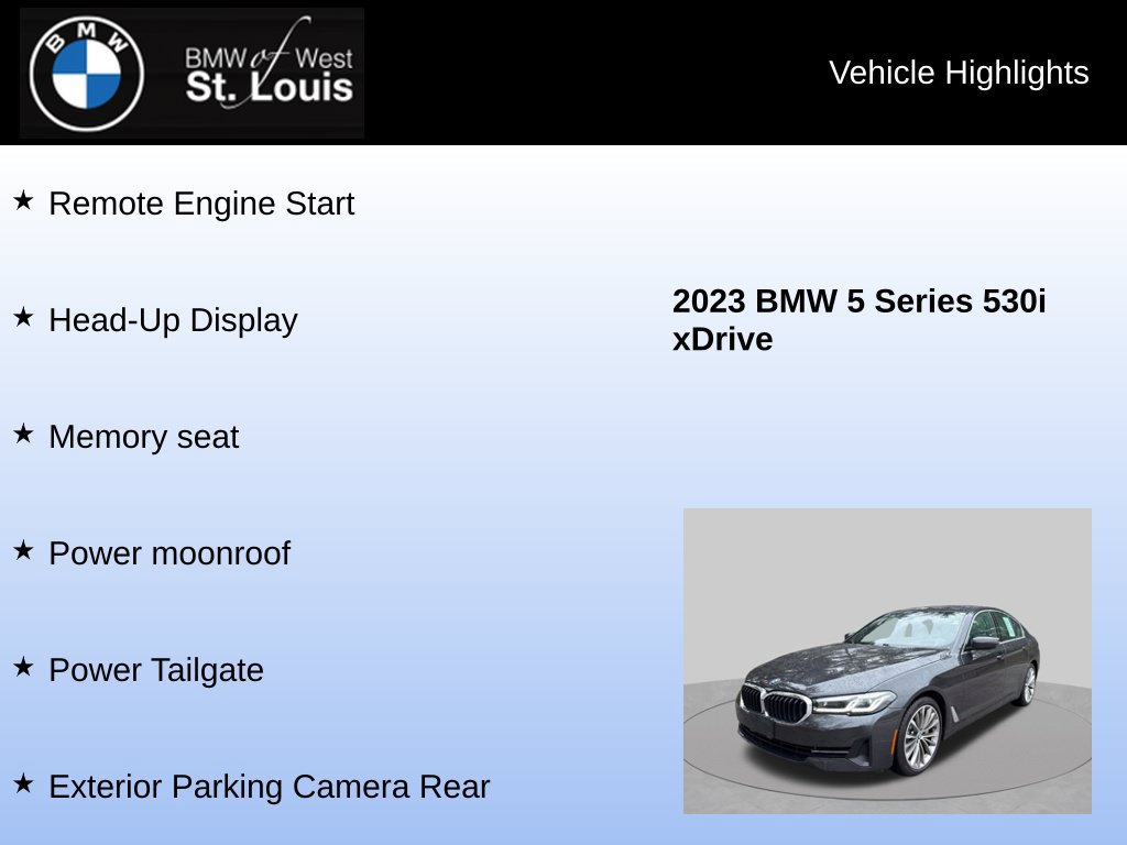 Used 2023 BMW 530i xDrive w/ Premium Package AWD/4WD image 16