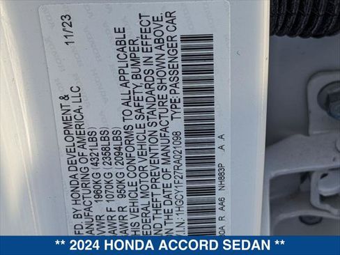 Used 2024 Honda Accord LX image 24