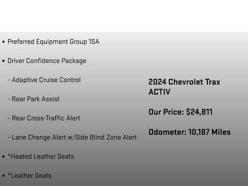 Used 2024 Chevrolet Trax ACTIV w/ Driver Confidence Package FWD image 6