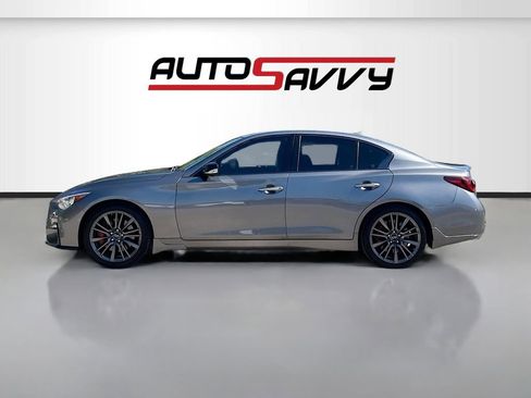 Used 2022 INFINITI Q50 Red Sport 400 w/ Carbon Fiber Package RWD image 4