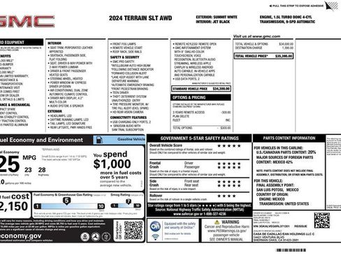 Used 2024 GMC Terrain SLT image 2