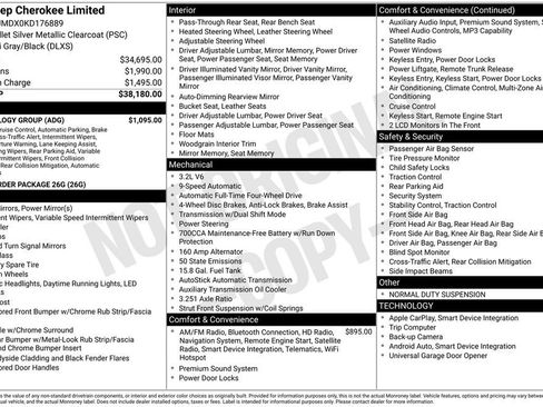 Used 2019 Jeep Cherokee Limited w/ Technology Group image 25