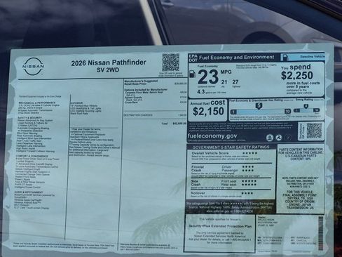 New 2026 Nissan Pathfinder SV FWD image 17