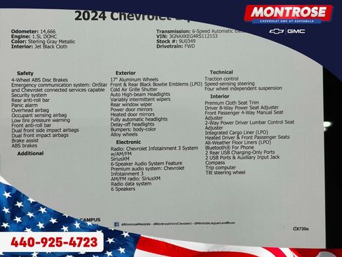 Used 2024 Chevrolet Equinox LT w/ LPO, Floor Liner Package image 59