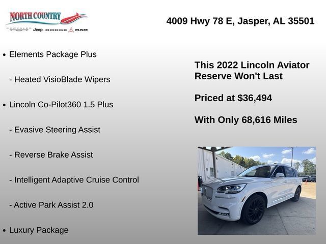 Used 2022 Lincoln Aviator Reserve w/ Equipment Group 201A AWD/4WD image 22