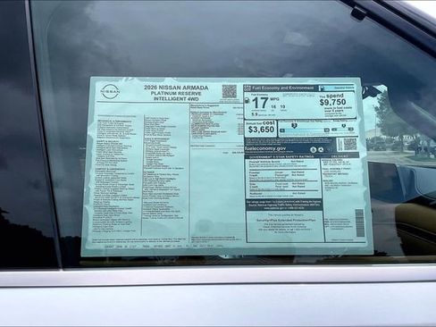 New 2026 Nissan Armada Platinum Reserve w/ Accent Package AWD/4WD image 13
