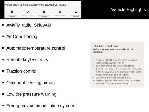 Certified 2025 Nissan Versa SR w/ Trunk Package FWD image 9