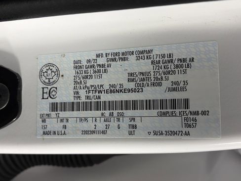 Certified 2022 Ford F150 XLT w/ Equipment Group 302A High image 9