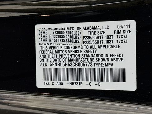 Used 2012 Honda Odyssey EX-L image 12