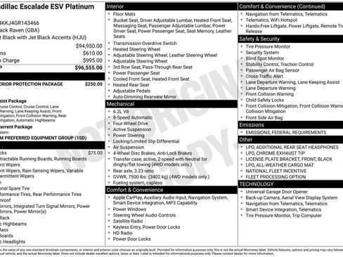 Used 2016 Cadillac Escalade ESV Platinum image 6