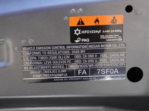 New 2026 Nissan Sentra SR FWD image 24
