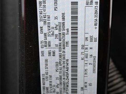 Used 2025 Ford F150 XLT w/ Equipment Group 301A Standard image 15