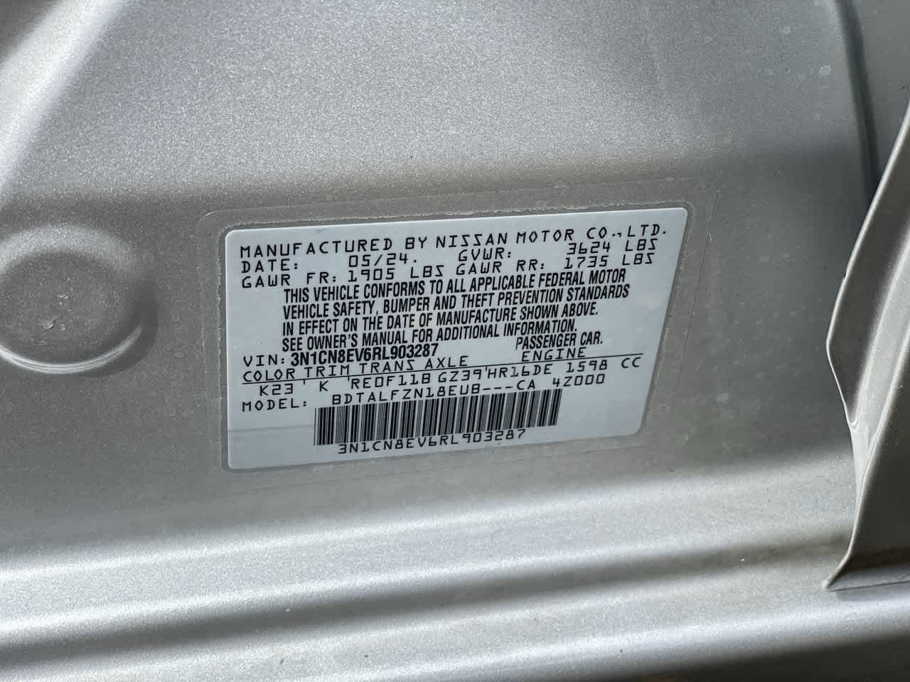 Used 2024 Nissan Versa SV FWD image 31