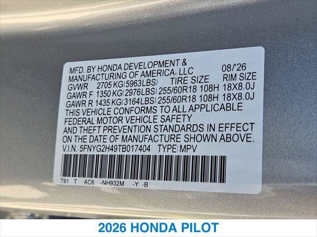 New 2026 Honda Pilot EX-L image 26