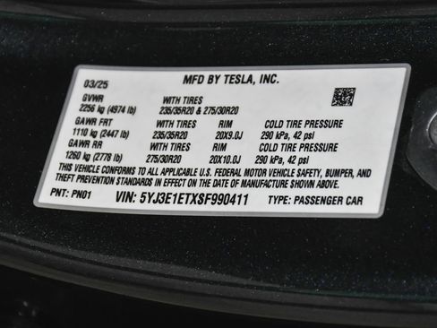 Used 2025 Tesla Model 3 Performance AWD/4WD image 22