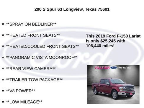 Used 2019 Ford F150 Lariat RWD image 20