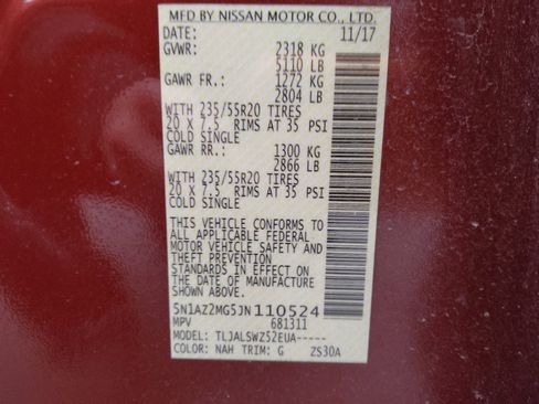 Used 2018 Nissan Murano Platinum image 33