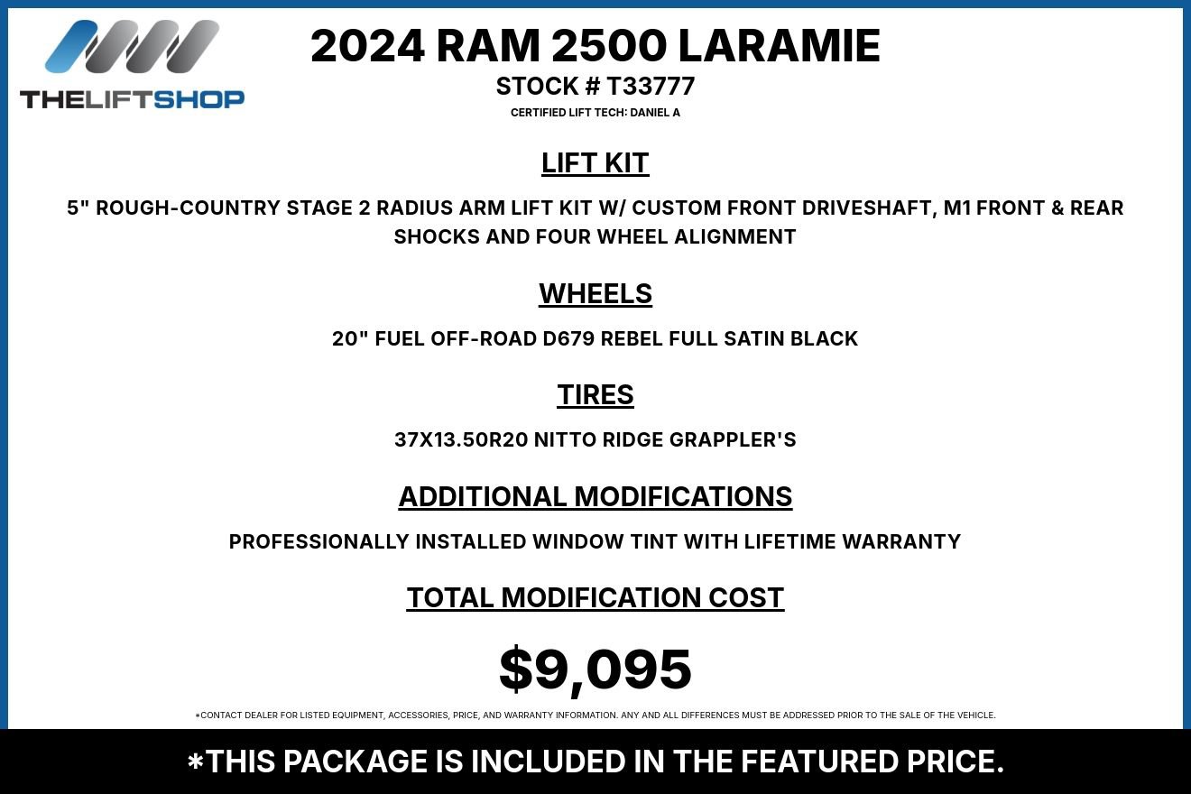 Used 2024 RAM 2500 Laramie w/ Night Edition AWD/4WD image 2