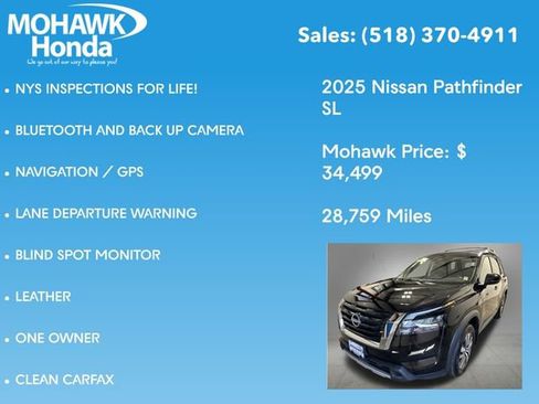 Used 2025 Nissan Pathfinder SL AWD/4WD image 7