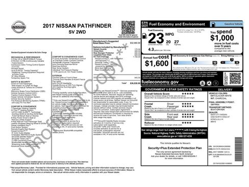 Used 2017 Nissan Pathfinder SV w/ SV Tech Package image 6