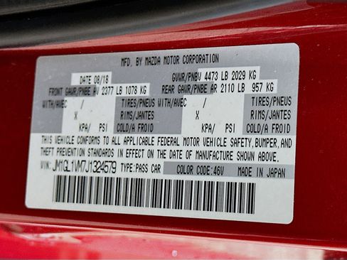 Used 2018 MAZDA MAZDA6 Touring image 12