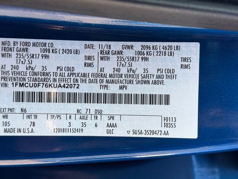 Used 2019 Ford Escape S FWD image 32