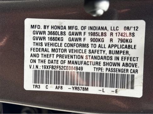 Used 2012 Honda Civic LX image 22