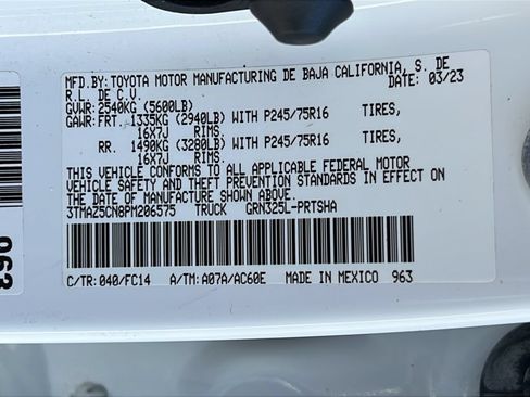 Used 2023 Toyota Tacoma SR5 w/ Technology Package RWD image 24