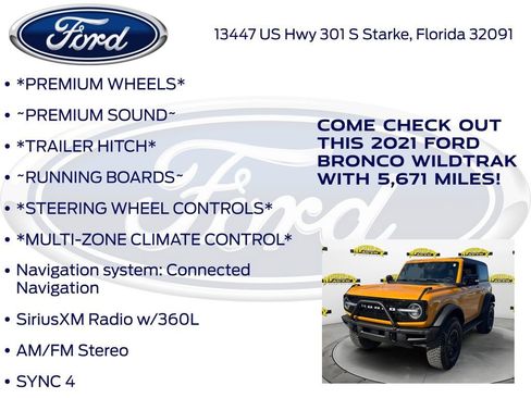 Certified 2021 Ford Bronco Wildtrak image 17