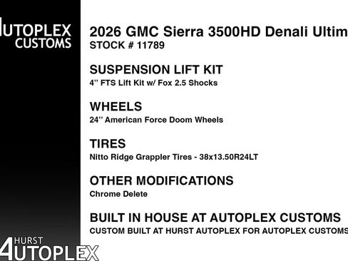 Used 2026 GMC Sierra 3500 Denali Ultimate AWD/4WD image 2