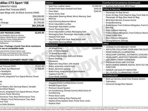 New 2026 Cadillac CT5 Sport w/ Technology Package image 2