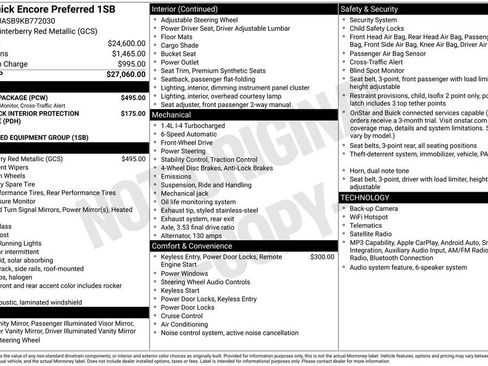 Used 2019 Buick Encore Preferred w/ Safety Package FWD image 11