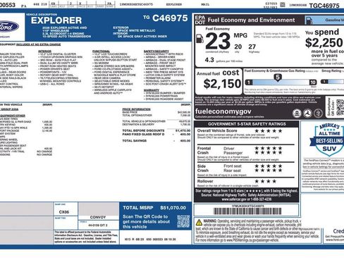 New 2026 Ford Explorer Active w/ Active Comfort Package AWD/4WD image 6