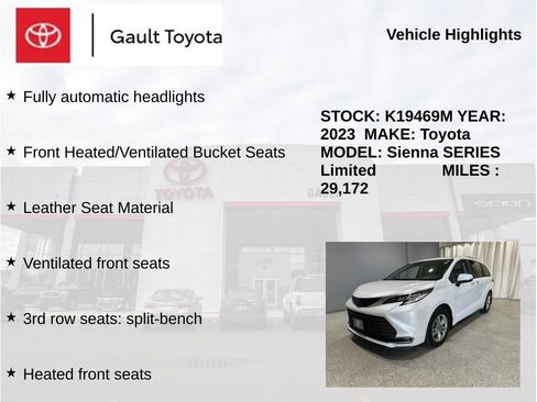 Certified 2023 Toyota Sienna Limited AWD/4WD image 6