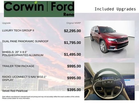 Used 2021 Jeep Grand Cherokee L Limited w/ Luxury Tech Group II AWD/4WD image 3